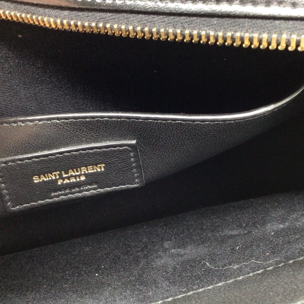 SAINT LAURENT BLACK LEATHER MEDIUM UPTOWN HANDBAG - Picture 8 of 9